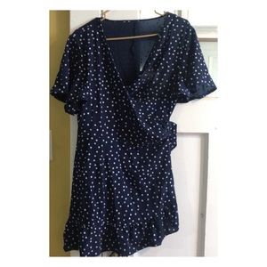 Mini Polka Dot Wrap Dress